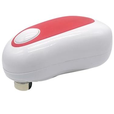 Imagem de Abridor de lata elétrico sem borda afiada Abridor de latas automático de um toque, alimentado por bateria, seguro para alimentos, abridor de lata de refrigerante, sem fio, utensílios de cozinha