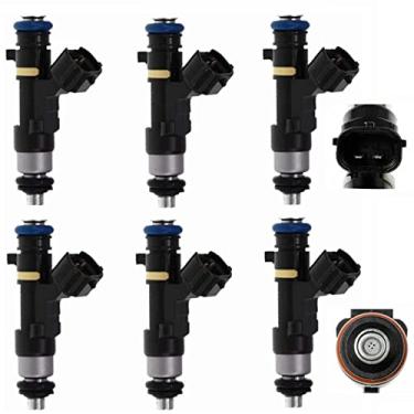 Imagem de IXGKHC Injetores de combustível 4Holes 2004-2006 para Nissan Altima 2004-2008 para Nissan Maxima 2003-2004 para Nissan Murano 2004-2009 para Nissan Quest 3.5L 0280158005 16600-7Y000 conjunto de 6