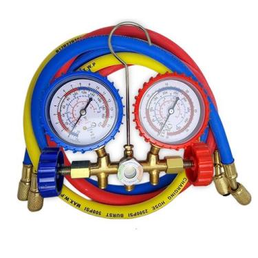 Imagem de Kit Manifold Ar Condicionado Refrigeração R22 R32 R134a - Vrx