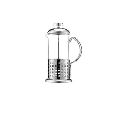 Imagem de Cafeteira Prensa Francesa Por Pressão Cremeira Inox e Vidro 400 ml - R