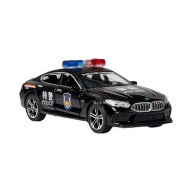 Imagem de Crianças 1:32 Liga M8 Carro De Polícia Brinquedo Com Som Leve Pneus De