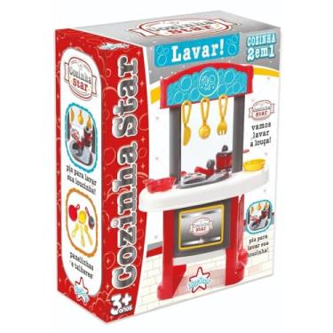 Imagem de Cozinha Infantil Vermelha Completa com Acessórios Big Star 332