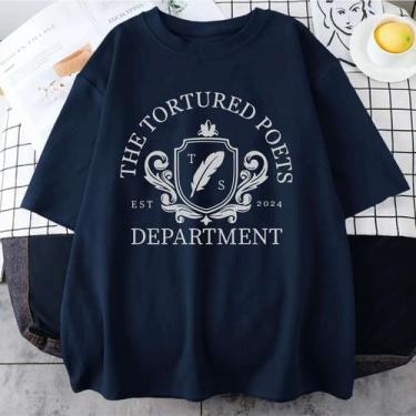 Imagem de Camiseta Taylor Swift Tortured Department Unissex - sneko, Azul, GG ba