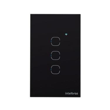 Imagem de Interruptor smart wi-fi touch 3 preto ews 1003 4850018 - INTELBRAS