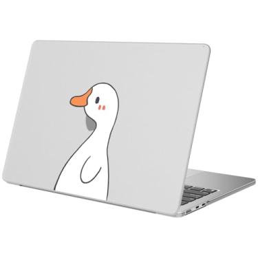 Imagem de BlHMCASE Compatível com MacBook Air de 15 polegadas 2025 2024 2023 versão M3 A3114 M2 A2941, linda capa protetora Kawaii Duck rígida para Mac Air 15