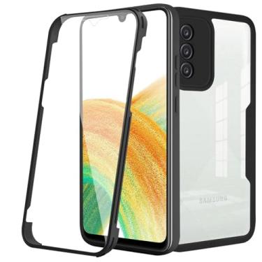Imagem de Ysnzaq Capa transparente para Xiaomi Poco F5 Pro (não F5), TPU macio Full Surround com proteção de tela, capa de telefone para Xiaomi Poco F5 Pro QB preta