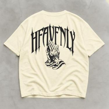 Imagem de Camiseta Oversized Academia Estampada Streetwear Longa Moda - Helvog, 