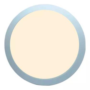 Imagem de Plafon Led 25W Sobrepor Redondo 3000K - Branco Quente - 110V/220V - Branco - Lumanti