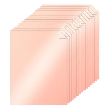 Imagem de Silunkia 100 folhas de cartolina rosa brilhante 21 x 28 cm, papel de artesanato, 200 g/m2 / 34 kg, cartolina de papel brilhante para fazer cartões faça você mesmo, cartões de visita, convites de