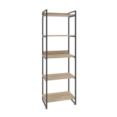 Imagem de Estante Kuadra 60x40x187cm C/05 Prateleiras Carvalho / Carvalho /