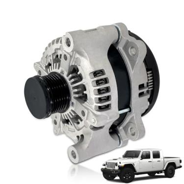 Imagem de Alternador compatível com Jeep Wrangler JL 2018-2022, Gladiator JT 2020-2023, 3.6L V6, 12V 240A, polia desacopladora de 6 sulcos no sentido anti-horário, substitui 421000-7231 4210007231 56029803AA