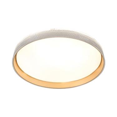 Imagem de PLAFON Φ40CM 60W 4800LM 3000K 4500K 6500K BIVOLT METAL DOURADO+ACRILICO CX MASTER 10 UND:95x44x44C