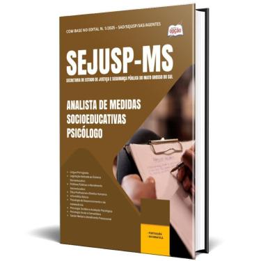 Imagem de Apostila Sejusp Ms 2025 Analista Medidas Socioeducativas