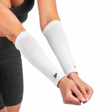 Imagem de Manguito Vôlei Protetor Antebraço Poker Tamanho Unico, Branco