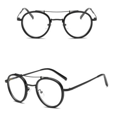 Imagem de HPIRME Óculos de sol polarizados para dirigir com proteção UV400, armação de metal esportiva, masculino e feminino, retrô, redondo (1)