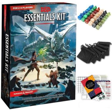 Imagem de Kit essencial para jogos de tabuleiro Dungeons and Dragons com extras 