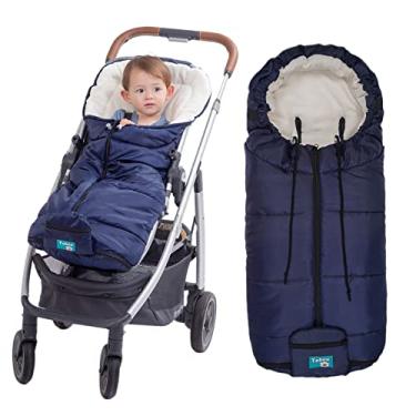 Imagem de Yobee Protetor de pé universal para carrinho de bebê, bolsa premium para carrinho de bebê, capa de carrinho de inverno acolchoada, saco de dormir quente, acessórios para carrinho de passeio de inverno