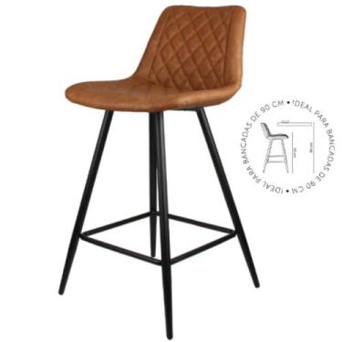 Imagem de Banqueta Petrópolis Baixa Rivatti Revestimento em Poliuretano (PU) Mar