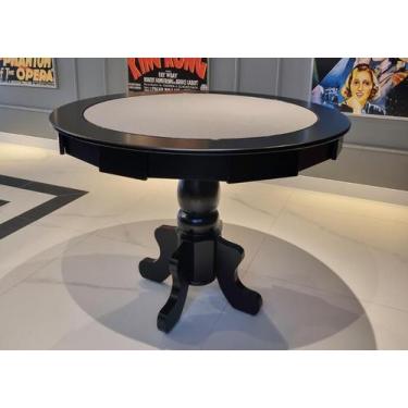 Imagem de Mesa de Carteado com Gavetas e Porta copos - 1,09x0,80 - Com xadrez - 