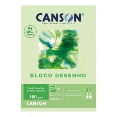 Imagem de Bloco A4 180g Canson branco 20 folhas
