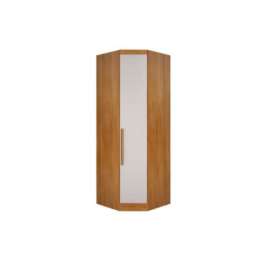 Imagem de Modulado de Quarto Closet de Canto Oblíquo Rizon/Linea c/ 1 Porta Cumaru/Fendi 25 - Novo Horizonte