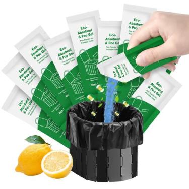 Imagem de Poo Gel Liuwat para banheiro portátil, pacote com 20 banheiros de acam