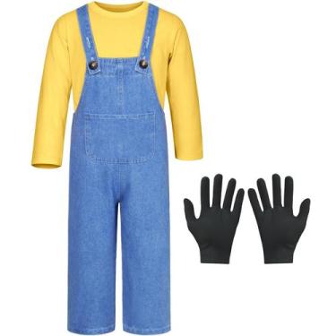 Imagem de Costume Mavoka Kids para meninos, macacão, luva de 7 a 8 anos