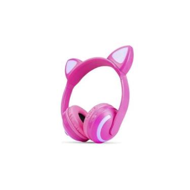 Imagem de Headphone Wireless Cat Ear - Rosa