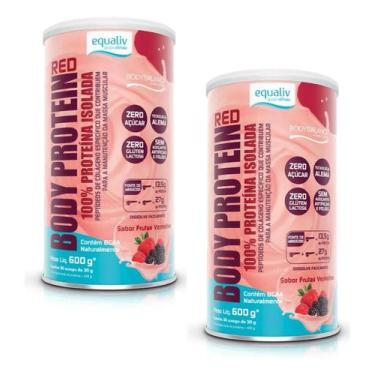 Imagem de Combo Body Protein Frutas Vermelhas 600g Equaliv