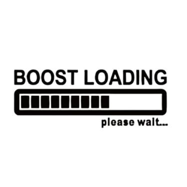 Imagem de 4 peças de adesivos de vinil de 20,3 cm com carga de impulso JDM à prova d'água e sem rastros adesivos de humor para uso em carros, caminhões, vans, paredes e laptop (preto)