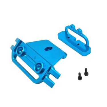 Imagem de Almencla Proteção frontal de carro RC em escala 1:14, peça de reposição, acessórios fáceis de instalar, barra de proteção de metal, substituição para 14210, Azul