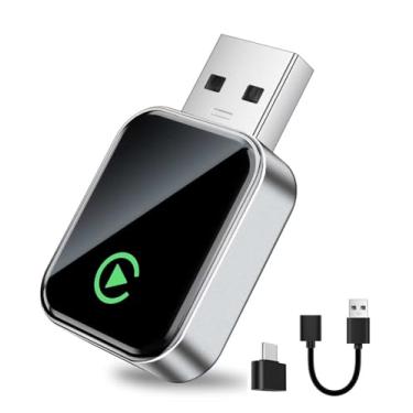 Imagem de UANTIN Adaptador CarPlay sem fio para Apple iPhone, conexão automática rápida, sem latência, Plug and Play, Bluetooth 5.3 e WiFi 6, mini dongle de reprodução de carro 2025 para iPhone 6~16, adequado