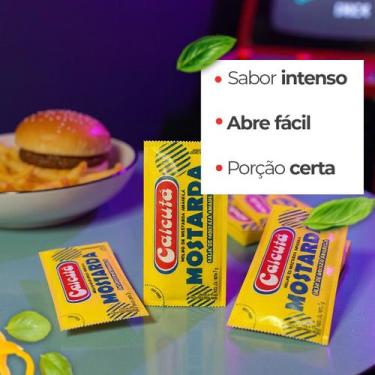 Imagem de Mostarda Tradicional em Sachê Calcutá 1 Caixa Fechada com 144 Unidades