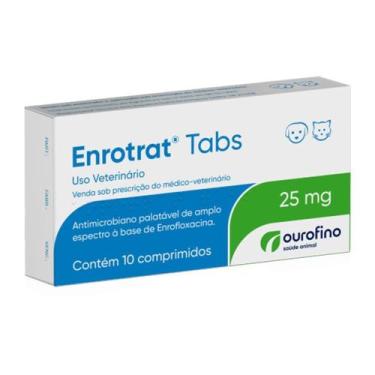 Imagem de Enrotrat Ourofino Enrofloxacina 10 Comprimidos 25mg - Ouro Fino