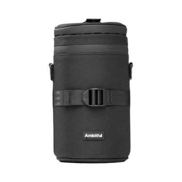 Imagem de Bolsa Grande Para Lentes De Câmera Com Cordão Para Lentes DSLR Canon S