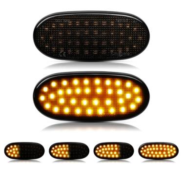 Imagem de Reinko Compatível com 2006-2018 B-enz Sprinter W906 para 2018+ W907 Luzes de Marcador Lateral LED Luzes Marcadoras Laterais Sinalização de Direção Kit de Montagem Compatível com 2006-2018 V-W C-viga