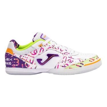 Imagem de Tenis Futsal Joma Top Flex Amandinha A10 Couro Profissional, Roxo bran