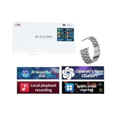 Imagem de Smartwatch 4G HK10 ULTRA 3 Com NFC, Bússola, Chamada BT, Esportes, Cha
