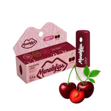 Imagem de Balm Hidratante Labial Menela Lips Protetor Lábios Profissional, Cerej