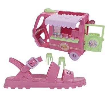 Imagem de Sandália grendene kids barbie com sorveteria 23221, Rosa, 26/27