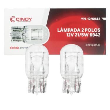 Imagem de Par Lampada T20 Super Pingão Base Vidro Original Cinoy 21w 5w 2 Polos
