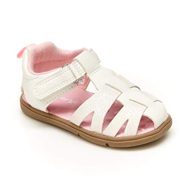 Imagem de Carter's Sapato infantil Adalyn First Walker, Branco, 18