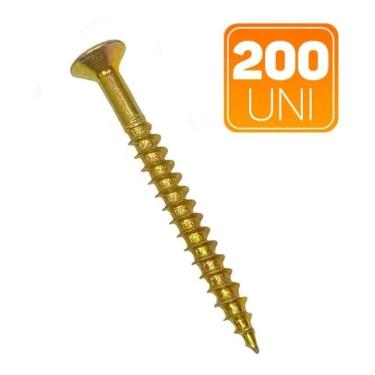 Imagem de Parafuso Chipboard Cabeç Chata 5,0x50mm 200 Unidades Belenus