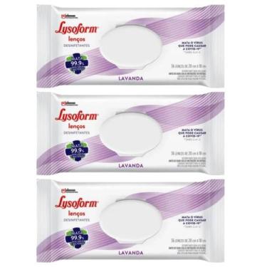 Imagem de Lenço Umedecido Desinfetante Lysoform Lavanda 108 Unidades