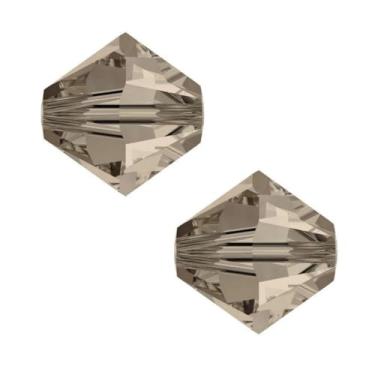 Imagem de 200 peças Adabele Austríaco 6 mm Facetado Contas de Cristal Bicone Fumado Quartzo Fumado Compatível com Cristais Swarovski 5301/5328 SSB621
