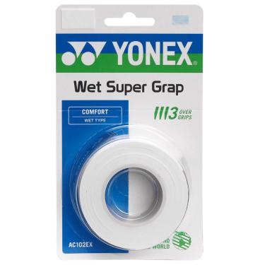 Imagem de Overgrip Yonex Super Grap Branco com 3 Unidades