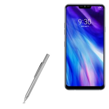 Imagem de BoxWave Caneta Stylus compatível com LG G7+ ThinQ - Caneta capacitiva FineTouch, caneta Stylus super precisa - prata metálica