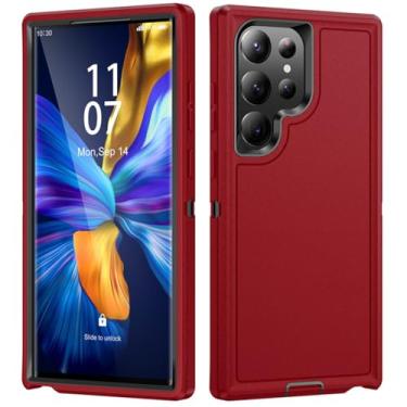 Imagem de Capa de camada dupla com armadura de grau para Samsung Galaxy S23 Ultra S22 Plus A14 A54 A53 5G Capa protetora resistente, T5, para Samsung S23Ultra