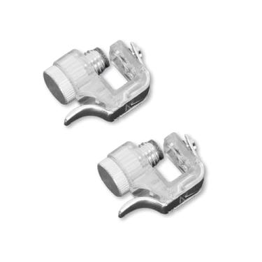 Imagem de Ruimou 1 par de controles móveis de jogo de tiro de metal prata Joystick adequado para controladores de jogos móveis / gatilhos de tiro móveis