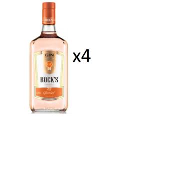 Imagem de Kit Gin Rock's Sunset 1000ml 4 unidades - Sabor Laranja